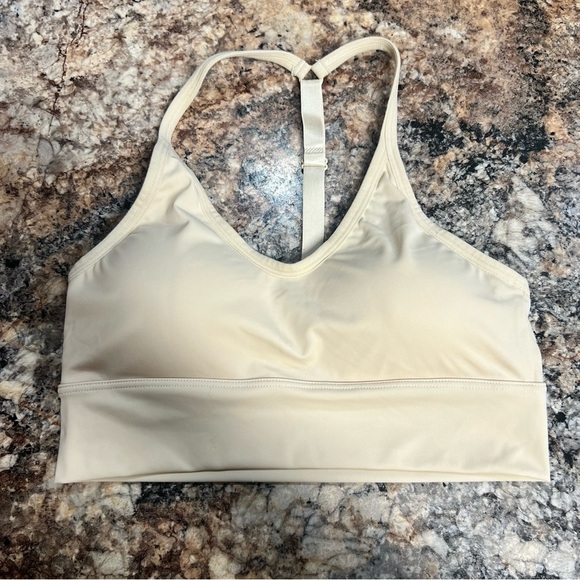 Women's Cream Racerback Bralette - Picture 1 of 4